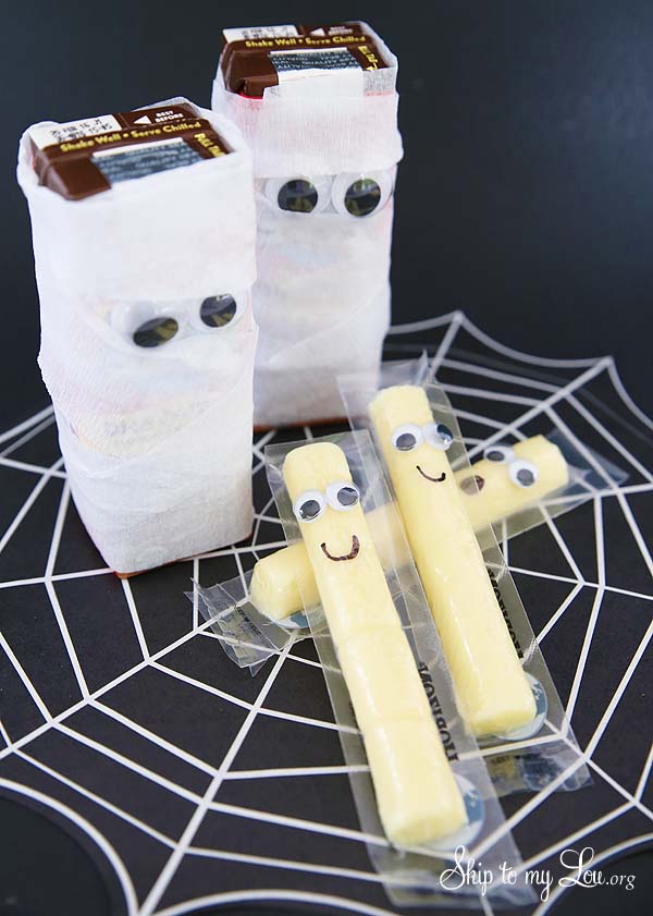 mummy and ghost halloween food