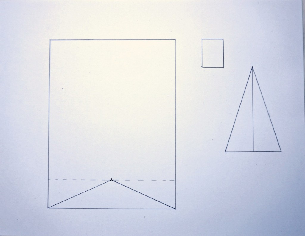 Sketch of the template for the banner and tree.