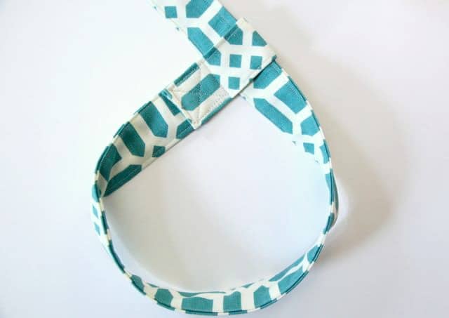 sewn yoga mat sling end
