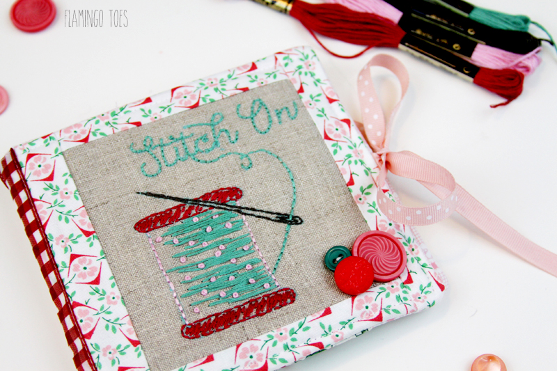 Embroidered Needle Book