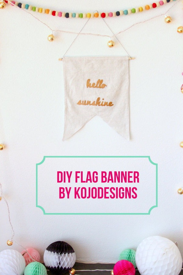 handmade Christmas- DIY flag banner gift idea (easy to customize, even easier to put together!)