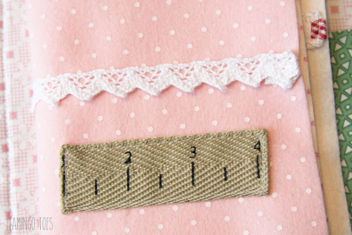 Inner page of needle book