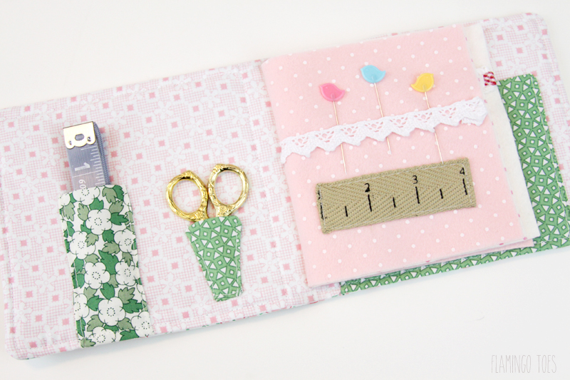 Inside of needle book