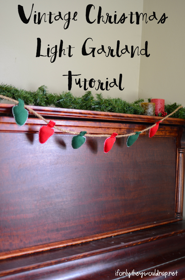 Make a vintage Christmas light garland with this easy tutorial