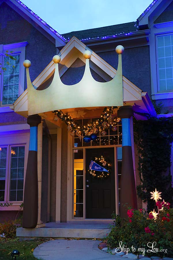 Royals Crown on Front Porch
