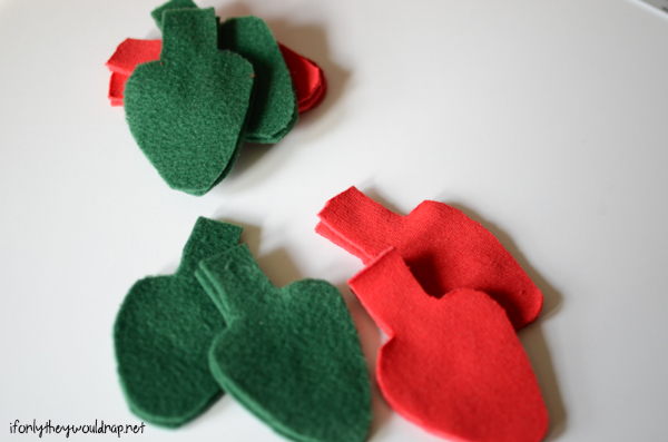 christmas light garland step 1
