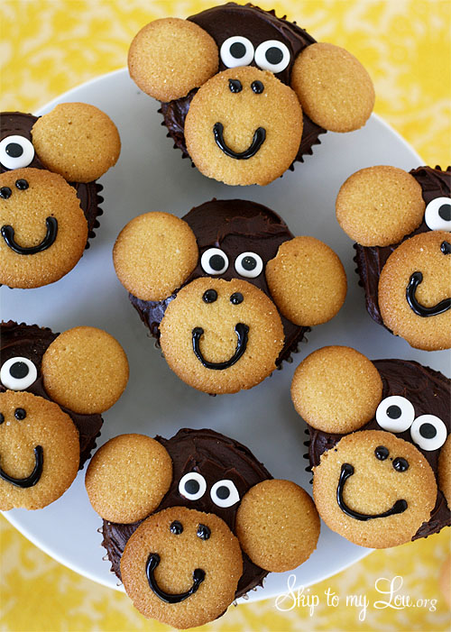monkey cupcakes