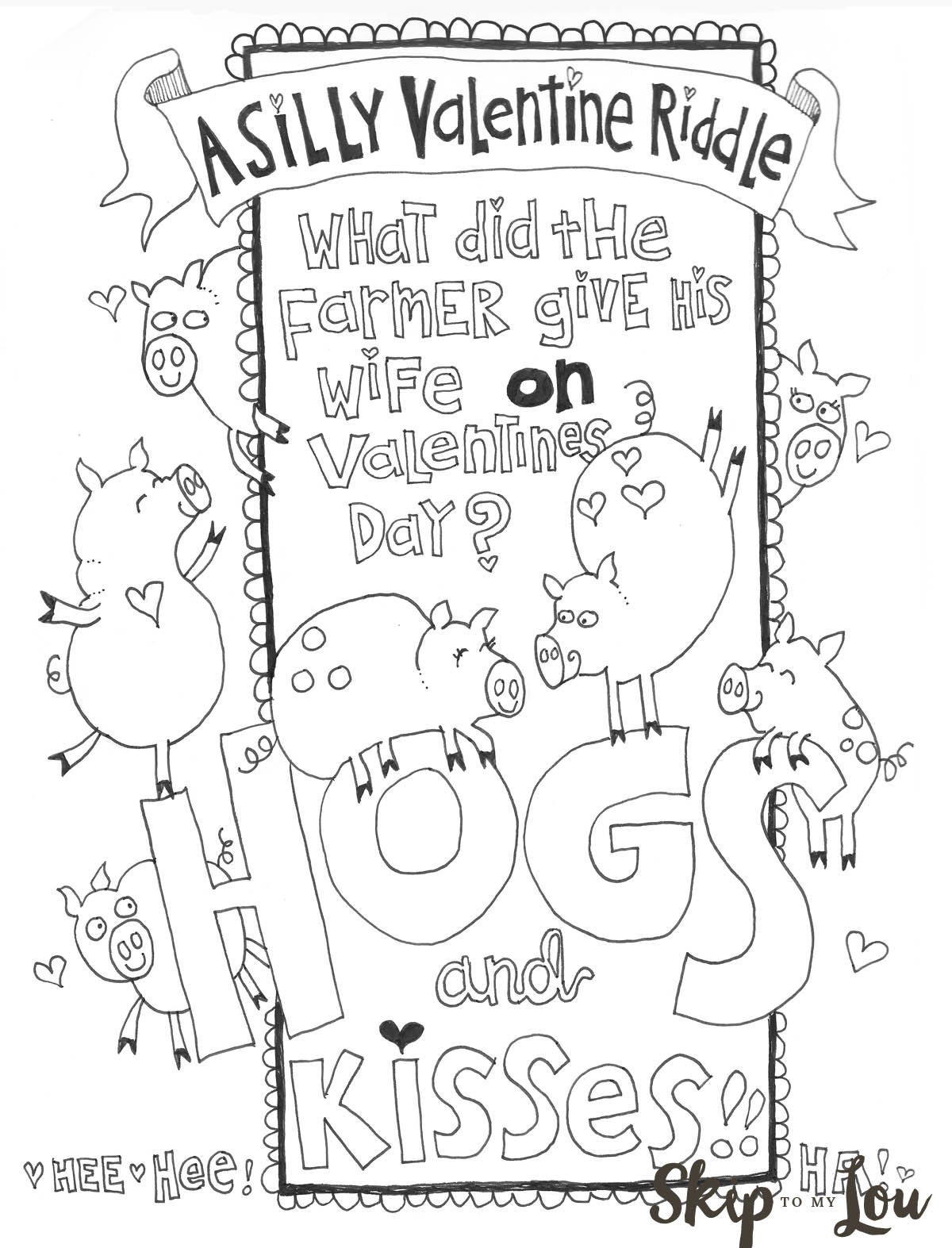 Valentines Coloring Pages   Skip To My Lou   Bloglovin'
