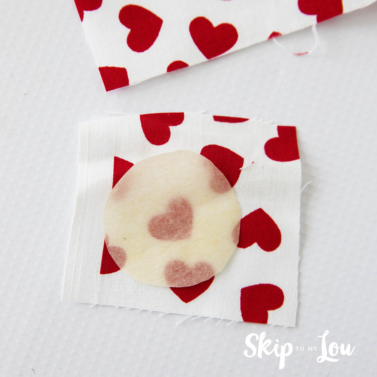 How to cover a button cut fabric