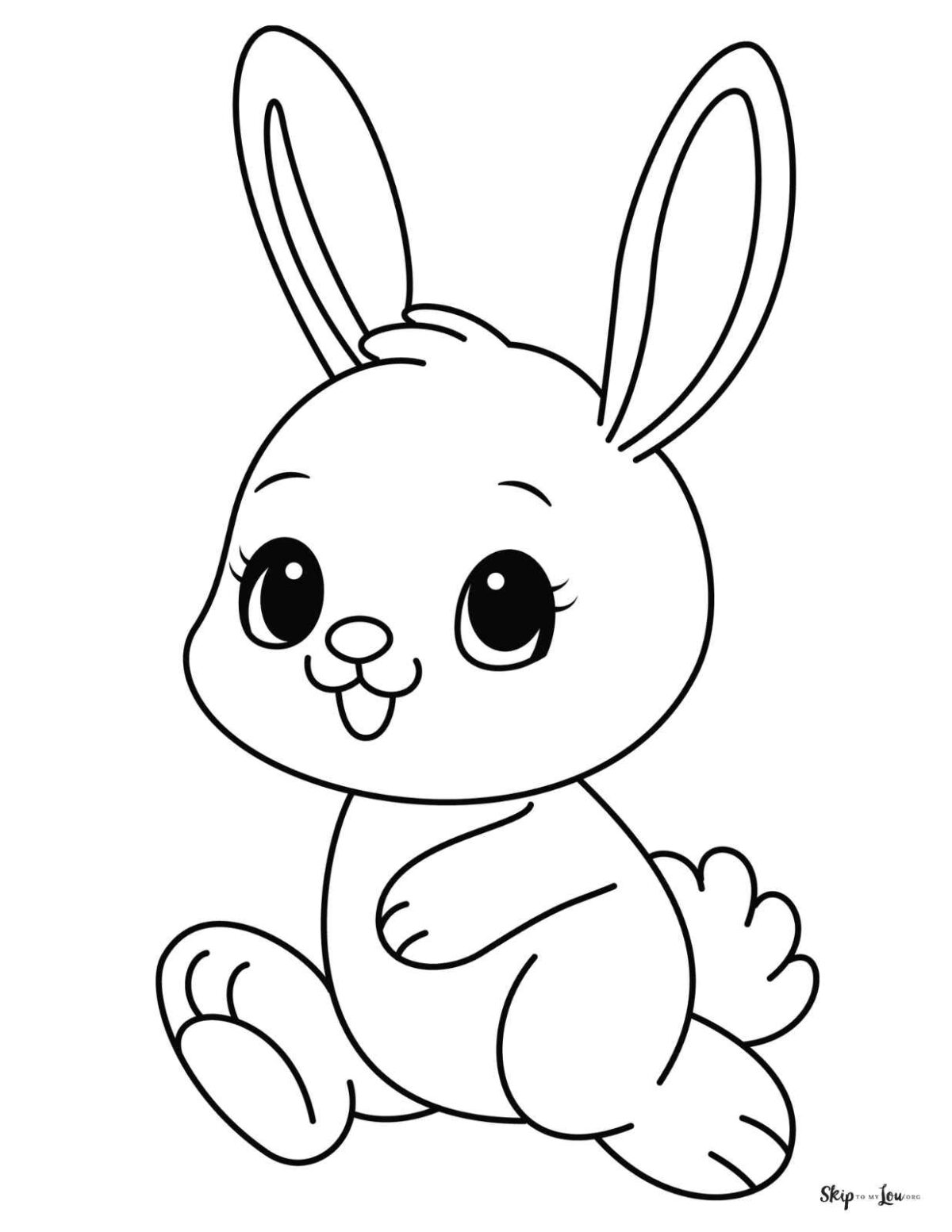 cute running bunny