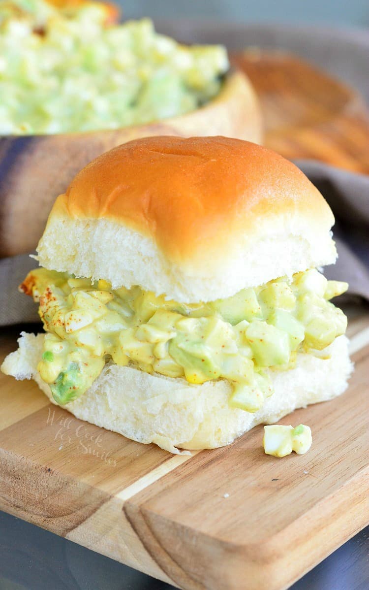 Egg Salad Recipe with avocado and cucumber. Easy to make and delicious!