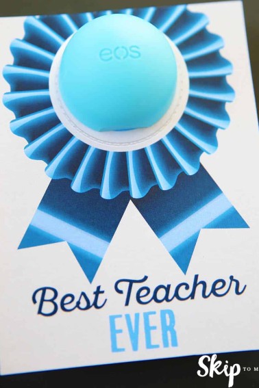 Best Teacher Ever EOS Lip Balm Gift