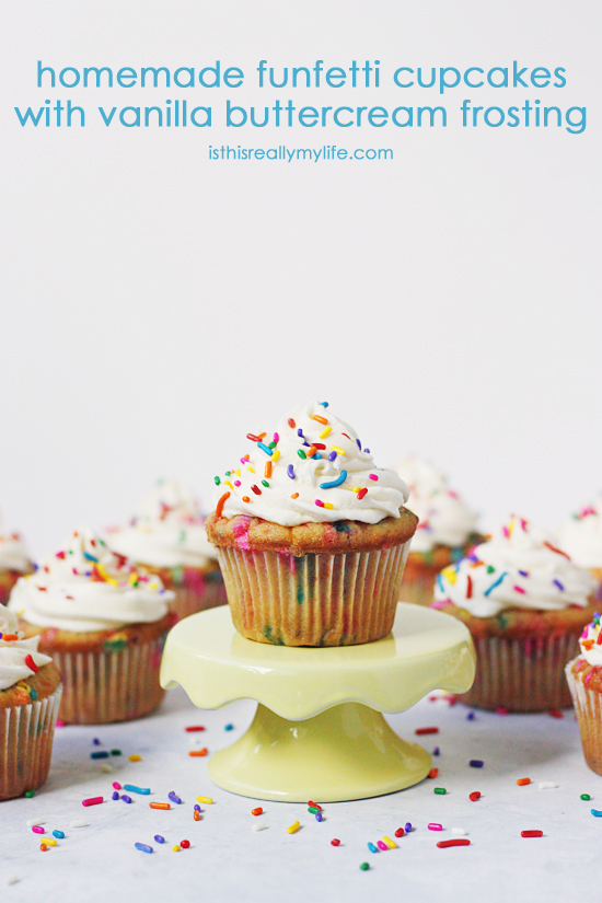 Homemade funfetti cupcakes