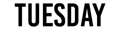 Menu Tuesday