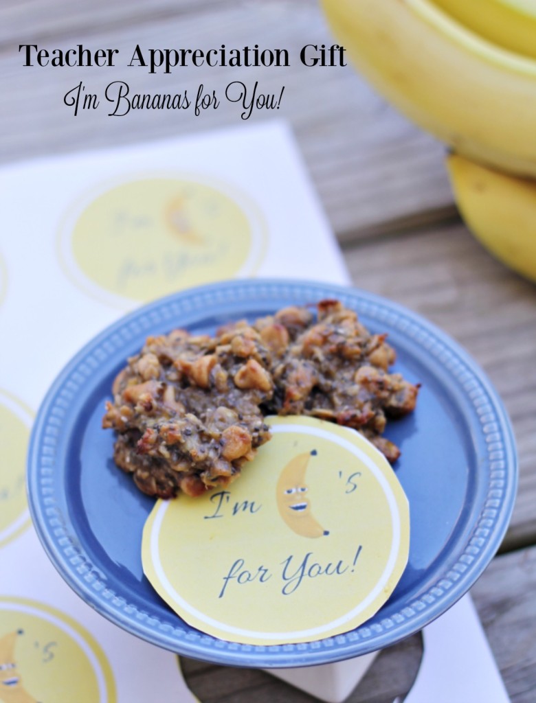 Teacher Appreciation Gift I'm Bananas for You Printable