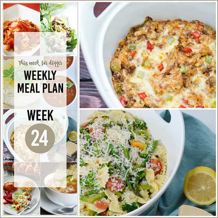 Weekly Meal Plan Recipe 24 the36thavenue.com