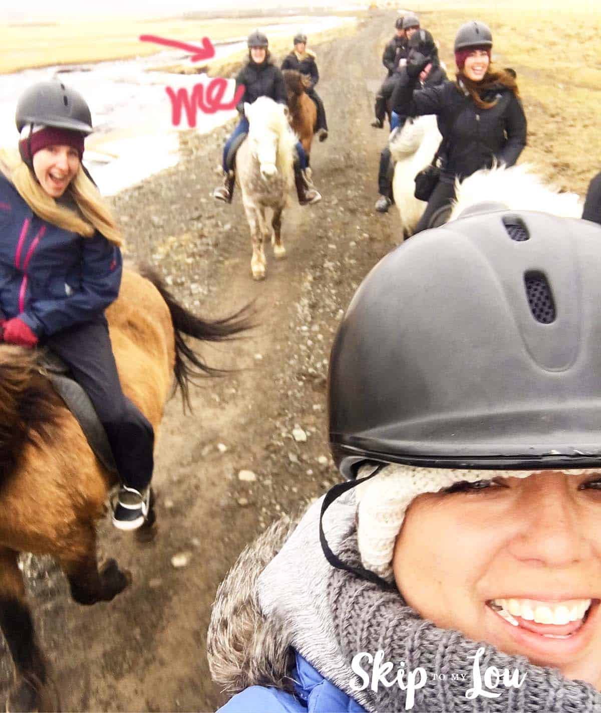 riding icelandic horses on a cold day with awesome people.
