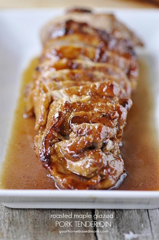 roasted maple glazed pork tenderloin