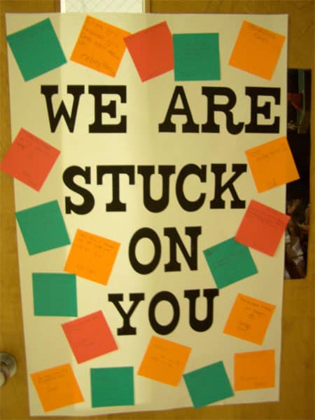 stuck on you teacher door