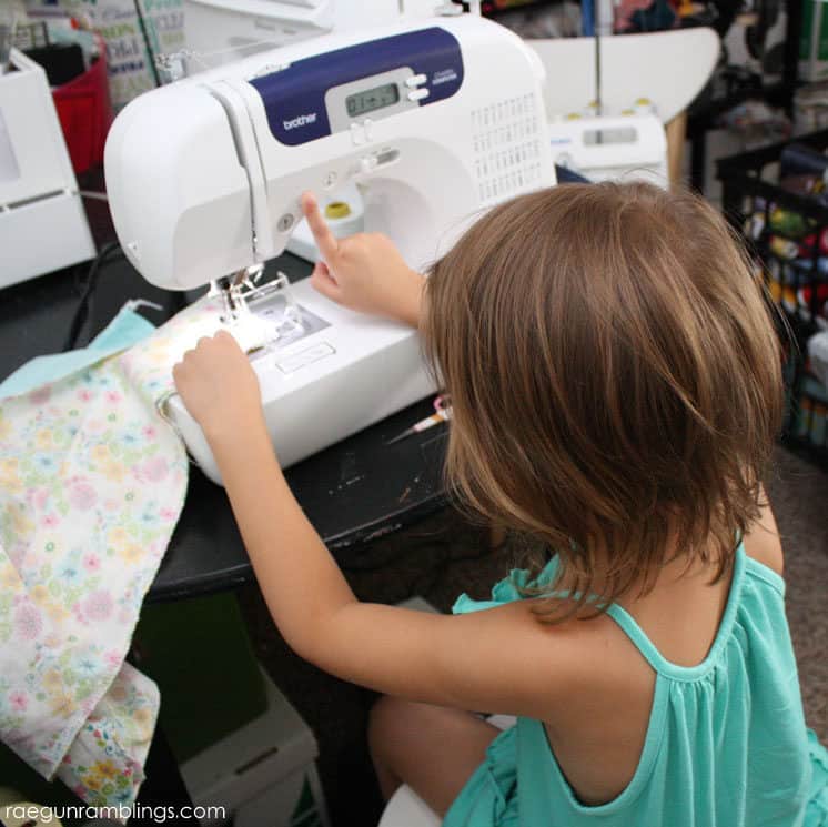 Teach kids to sew with this super easy skirt tutorial