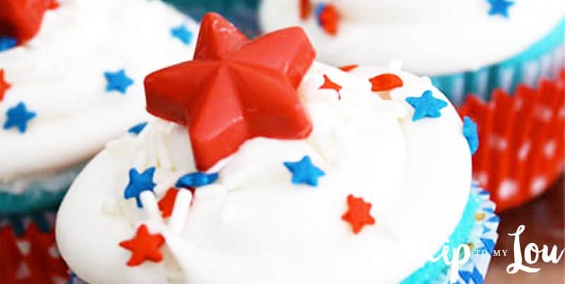 diy candy star cupcake toppers