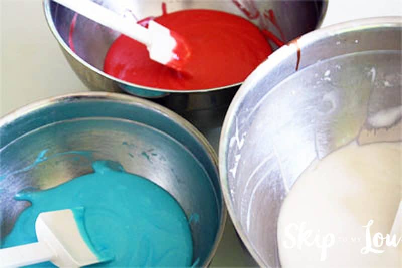 how to color cake batter
