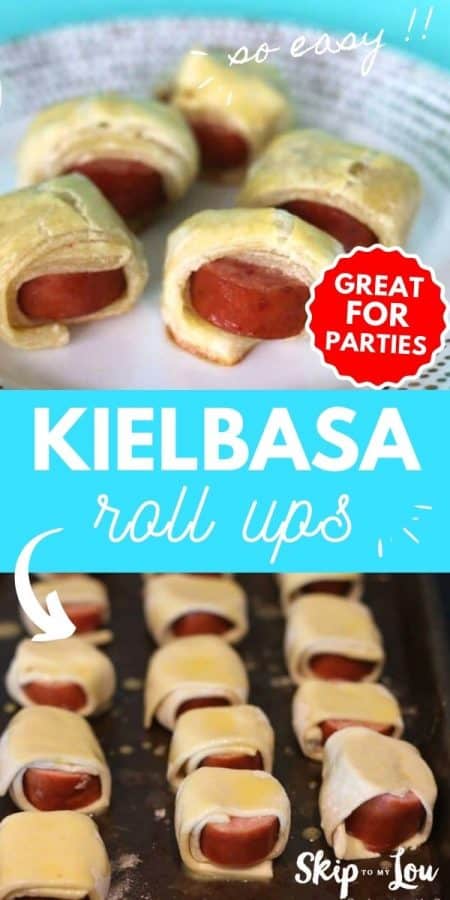 kielbasa roll ups party recipe PIN
