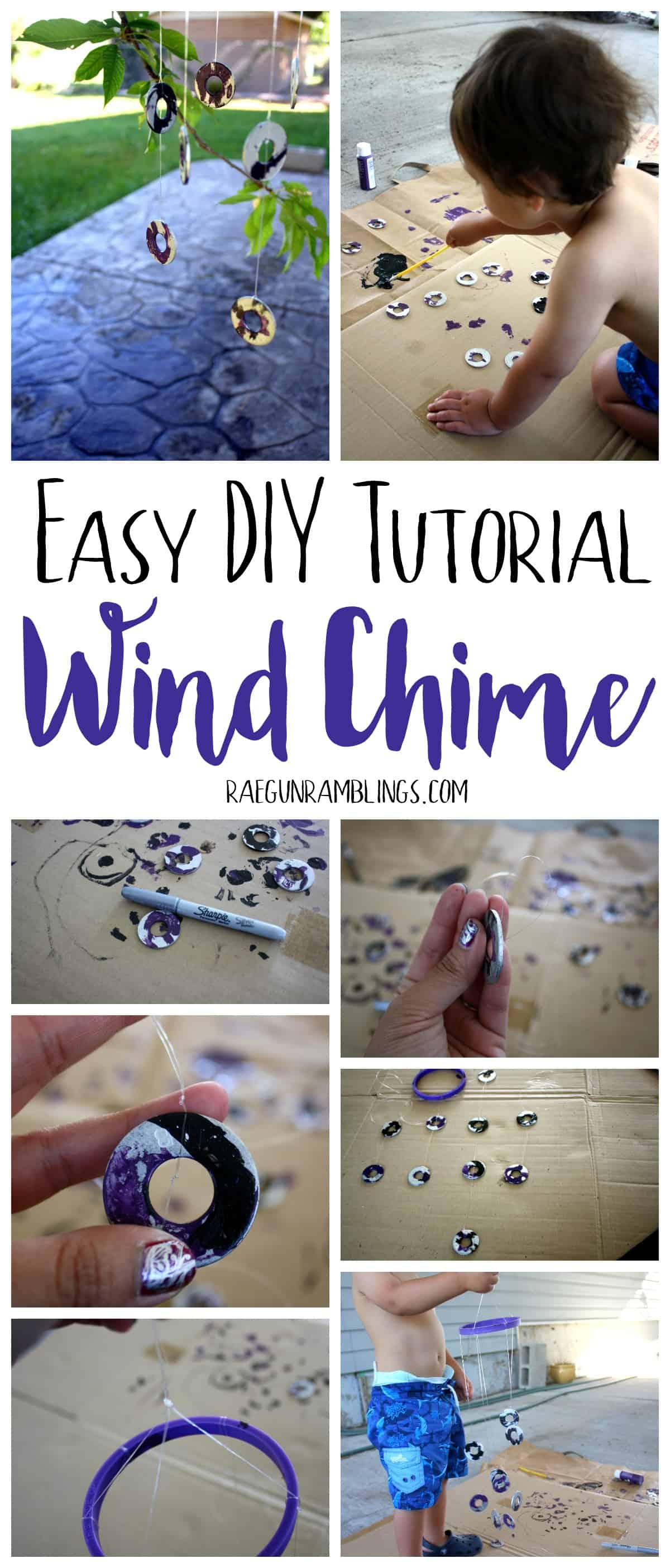 How fun DIY wind chimes perfect activity to do with the kids.