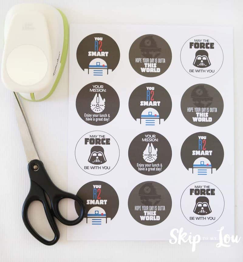 Star Wars Lunch Box Notes Supplies