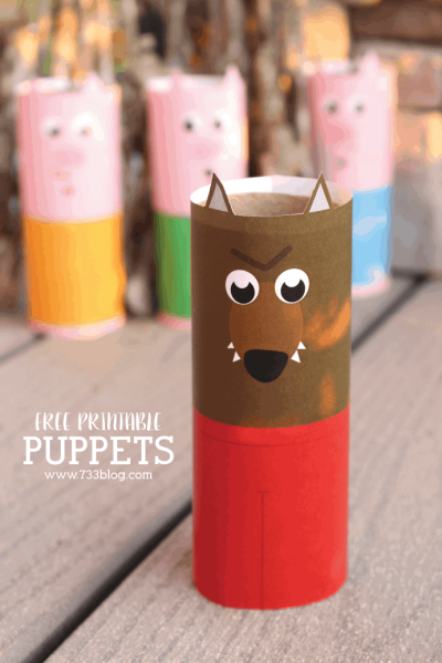 wolf toilet paper puppet