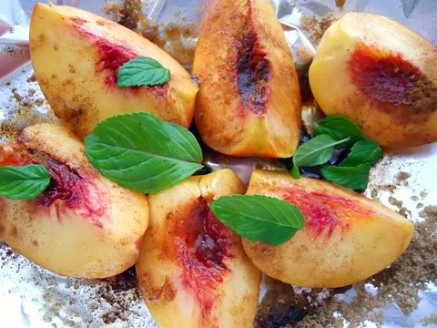 grilled peaches