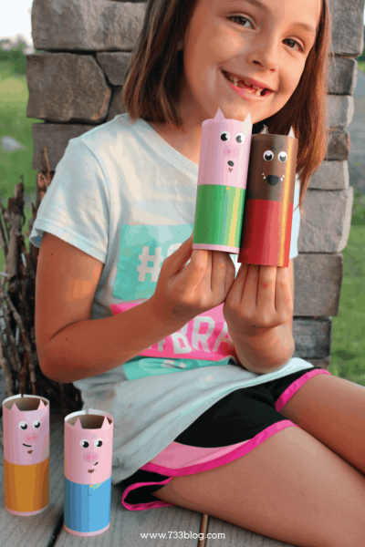 toilet paper tube puppets