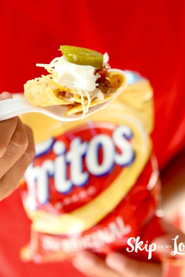 walking taco in fritos bag
