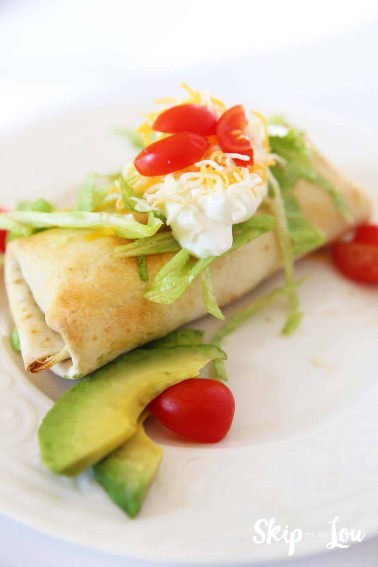 baked chimichangas