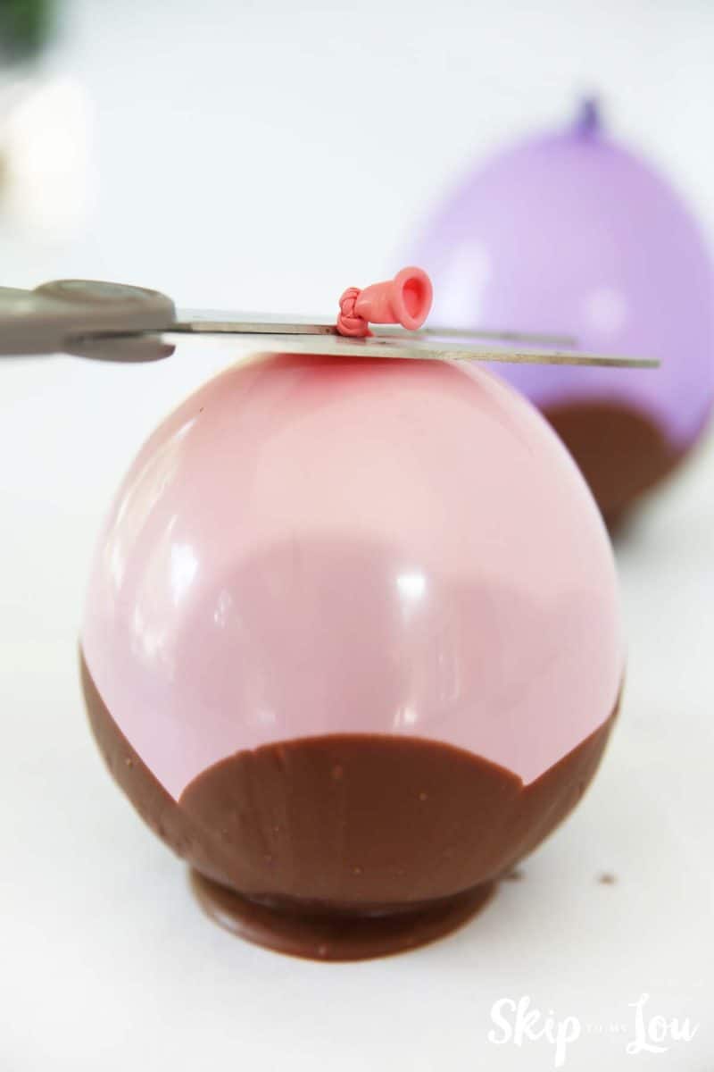 chocolate balloon bowls tutorial