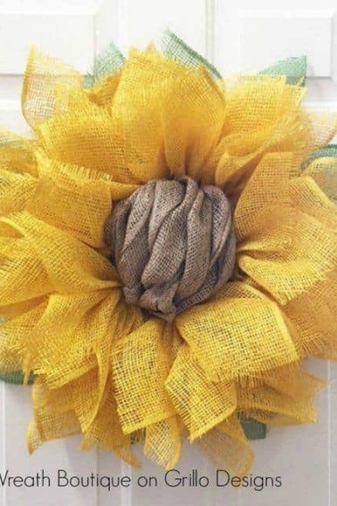 sunflower wreath
