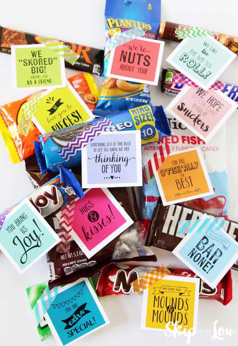 Super sweet care package with free printable gift tags
