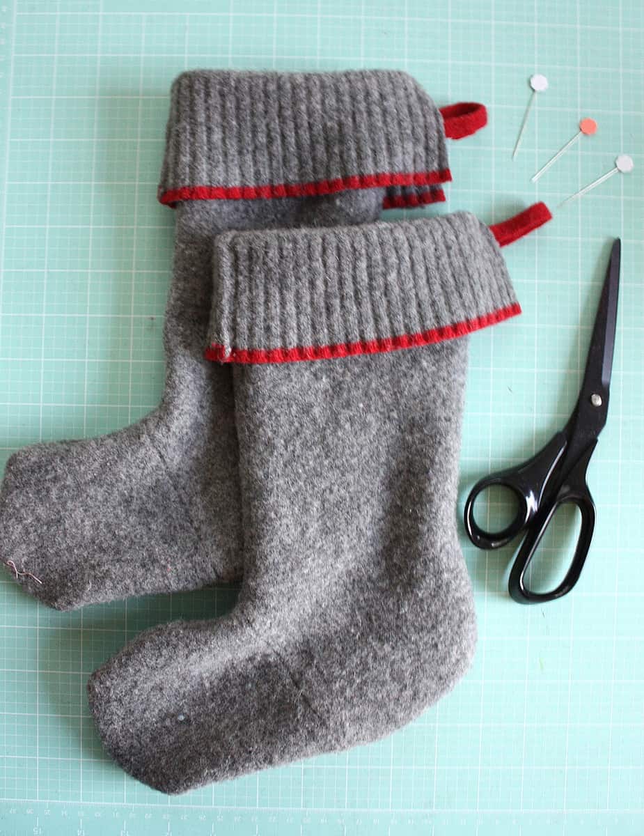 Wool stocks laid out on measuring board
