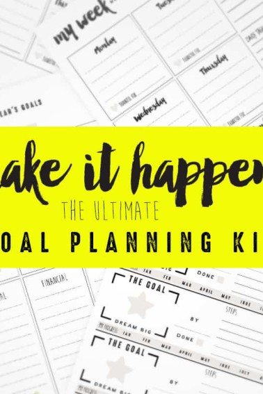 free goal setting worksheets