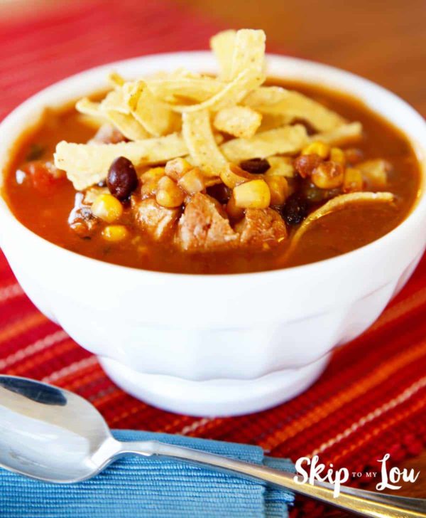 instant pot pressure cooker chicken enchilada soup