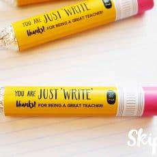 DIY Rolo Pencil Teacher Thank You Gifts
