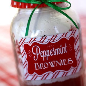 peppermint brownies
