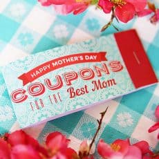 free printable mother's day coupon book gift idea