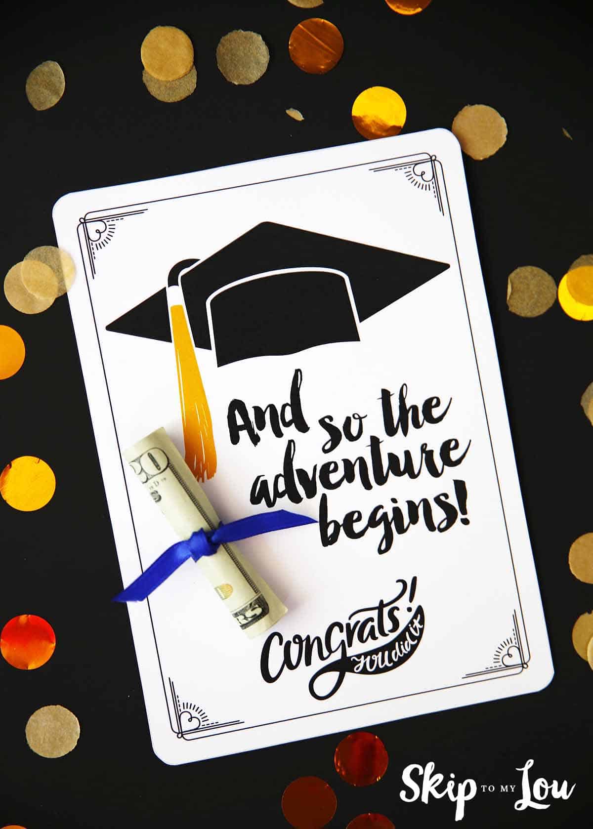 Free Graduation Cards with Positive Quotes and CASH!