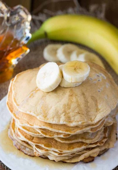cinnamon banana pancakes
