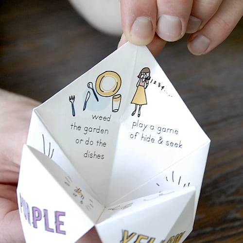 How To Make A Paper Fortune Teller Game | Skip To My Lou