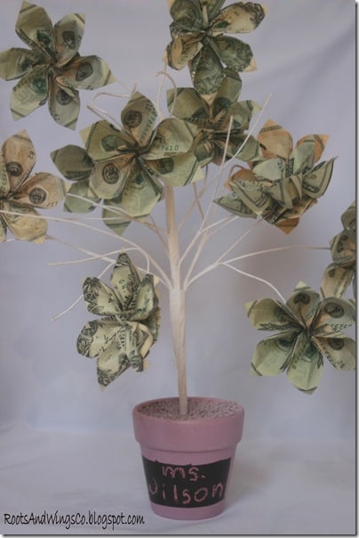 teacher appreciation money tree