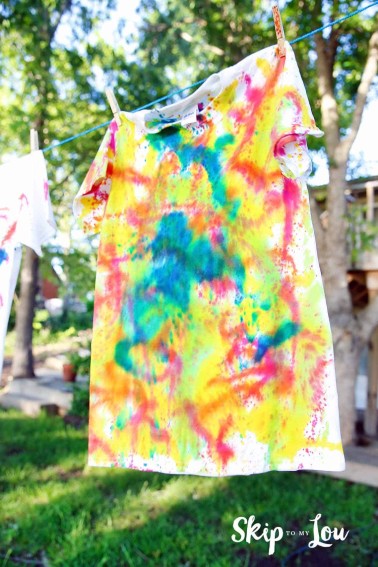water gun tie dye