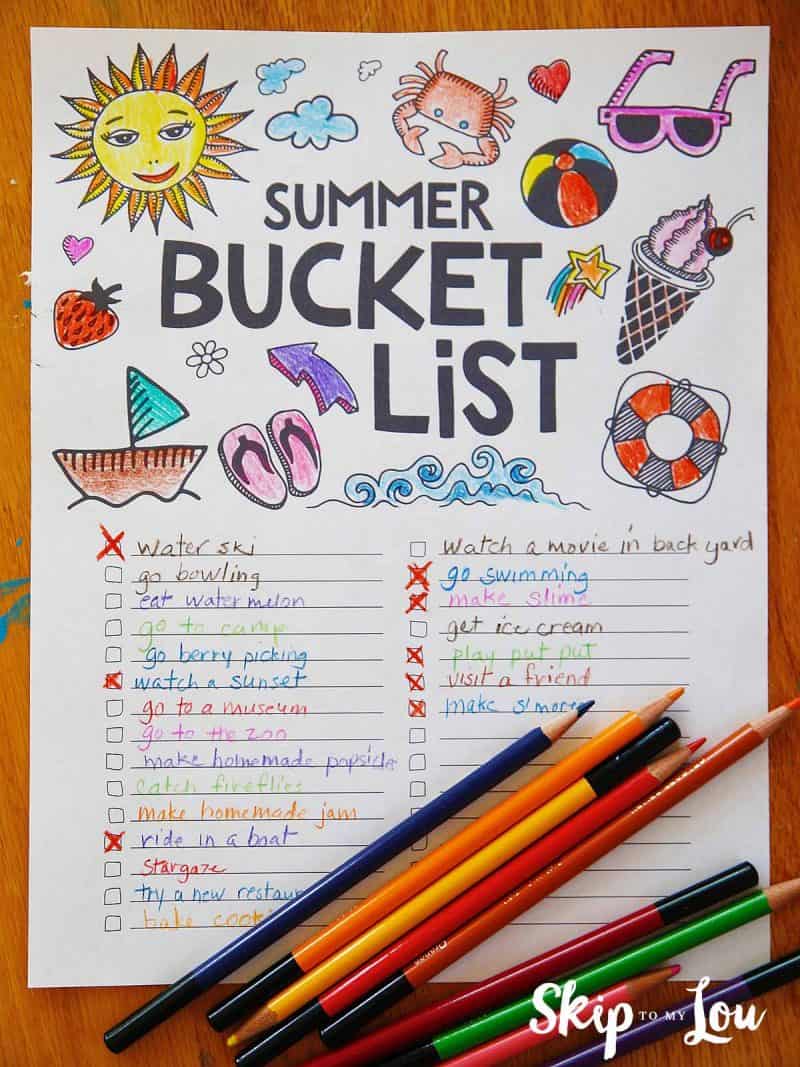 summer bucket list coloring page 800x1067