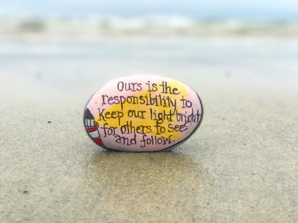 spread kindness with painted rocks